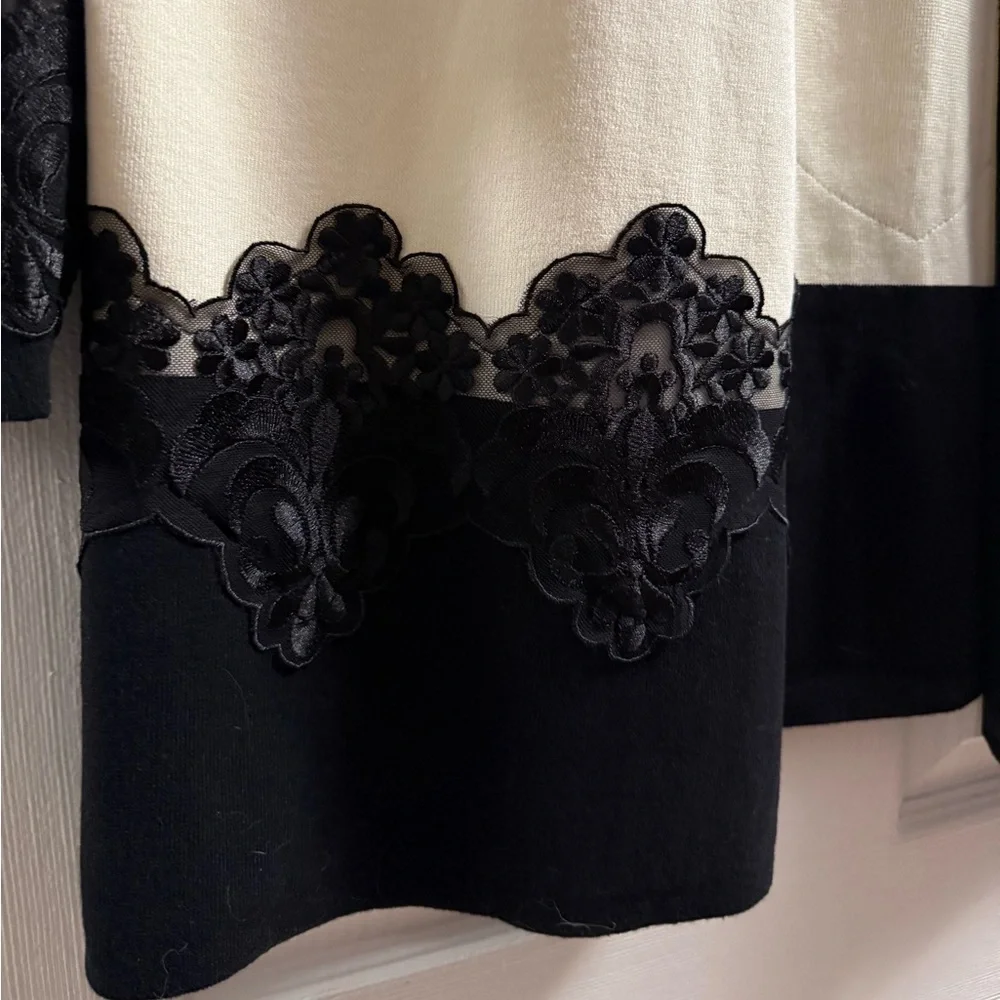 Macy’s Charter Club Open Front Cardigan With Lace Trim Size 3X - Picture 4 of 13